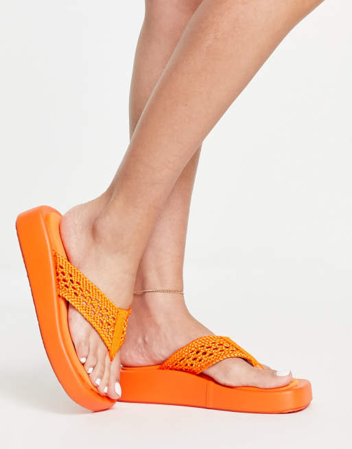 Asos orange sandals hot sale