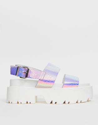asos design foolish chunky flat sandals