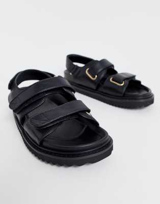 asos black sandals