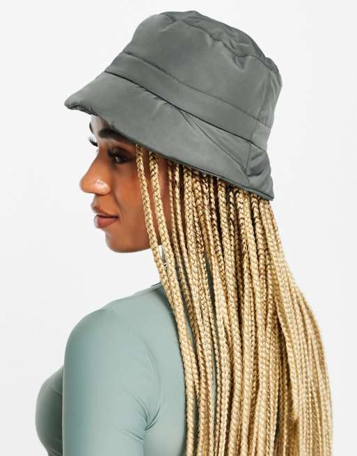 ASOS DESIGN - Foret khakigrøn bøllehat i nylon