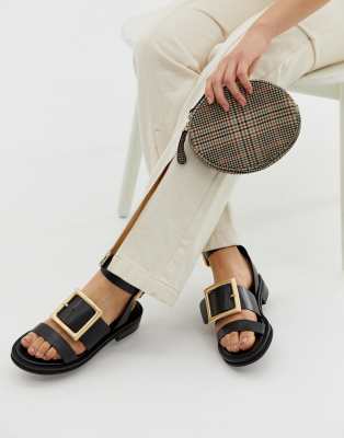 asos leather sandals