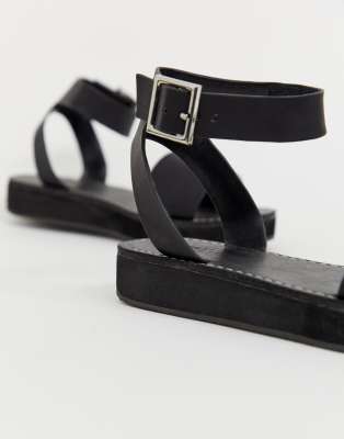 black flatform sandals asos