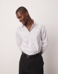 [ASOS DESIGN] ASOS DESIGN formal easy iron poplin regular shirt in white XL WHITE