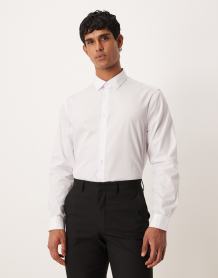 ASOS DESIGN smart loose leg pants with cummerbund waist in black