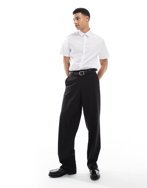 ASOS DESIGN formal easy iron regular shirt in white, 4 of 4