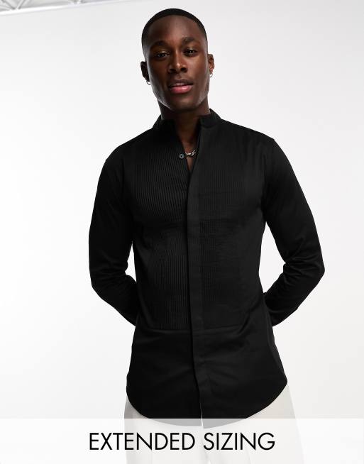 Designer black cheap dress shirt