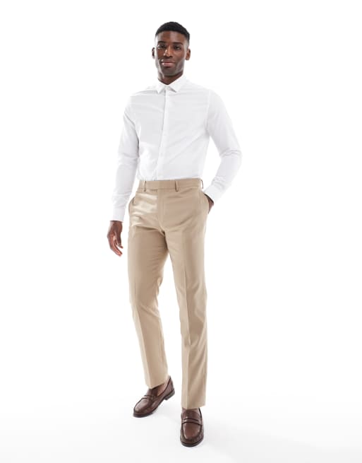 ASOS DESIGN formal textured regular shirt in white, 2 of 4
