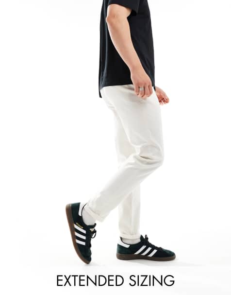 ASOS DESIGN - Forvaskede beige chinos med indsnævrede ben - view 1