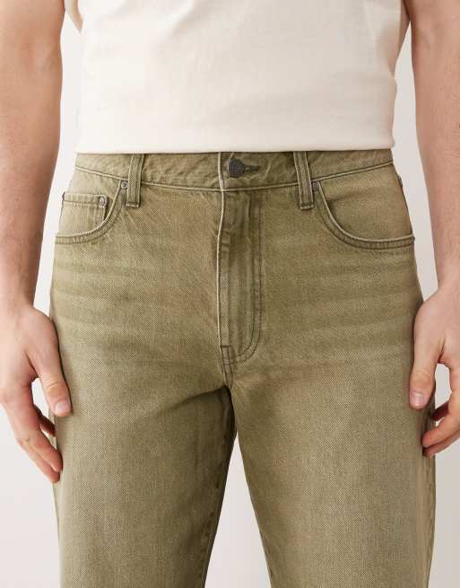 ASOS DESIGN - Forvaskede grønne jeans med lige ben, 5 af 5