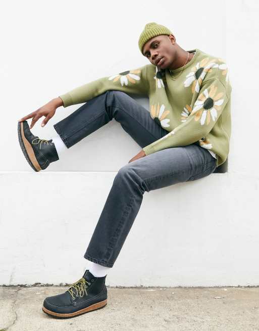 ASOS DESIGN - Forvaskede sorte jeans i original pasform 