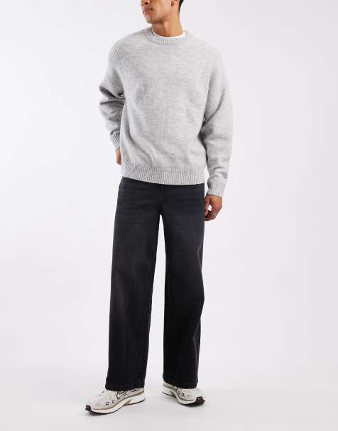ASOS DESIGN - Forvaskede sorte jeans med superposet pasform - view 1
