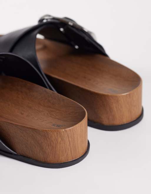 ASOS DESIGN – Foster – Svarta sandaler med öppen häl, 2 av 4