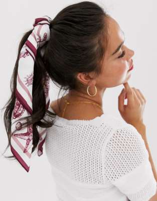 Imprimé Coquillages Et À Cou Asos DesignFoulard Tête EI29YWDH