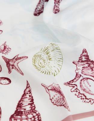 Imprimé Coquillages Et À Cou Asos DesignFoulard Tête EI29YWDH