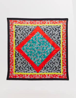 Asos Tête Fleurs Cou Petites DesignFoulard Multicolore À Et N0O8mvnw