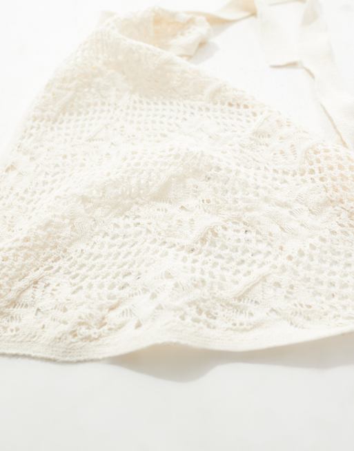 ASOS DESIGN - Foulard écru multiposizione all'uncinetto, 3 di 3