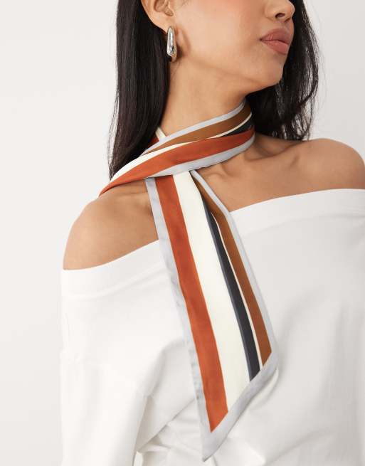 ASOS DESIGN - Foulard fin à rayures, 2 de 3