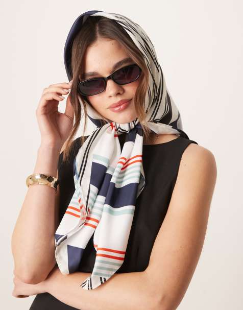 ASOS DESIGN - Foulard grande con stampa divisa a righe - view 1
