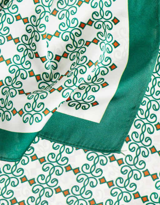 ASOS DESIGN foulard imprimé en satin multicolore, 2 de 3