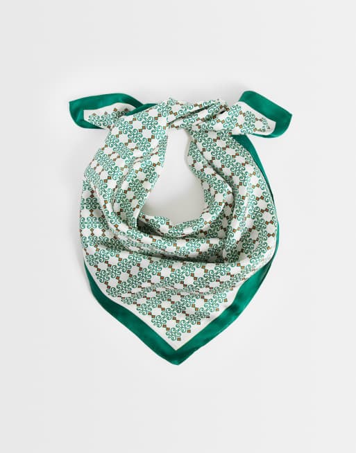 ASOS DESIGN foulard in raso stampato multicolore, 1 di 3