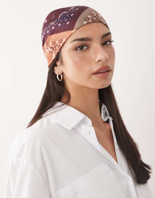 ASOS DESIGN - Foulard medio con stampa bandana multicolore, 3 di 3