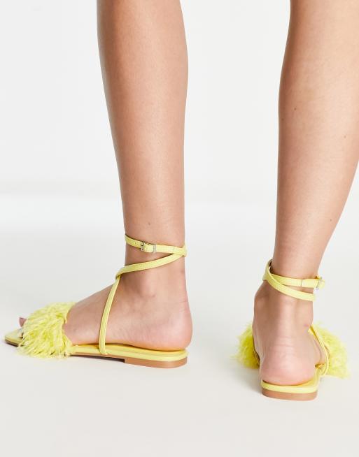 Asos hot sale yellow sandals