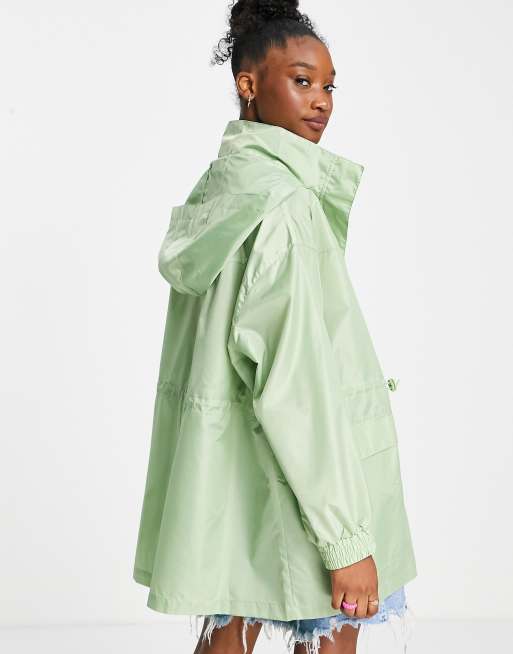 Mint store green raincoat