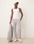 [ASOS DESIGN] ASOS DESIGN four way stretch skinny fit suit pants in grey W30 L30 Mid grey