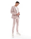 [ASOS DESIGN] ASOS DESIGN four way stretch skinny suit pants in light brown W36 L32 Light brown