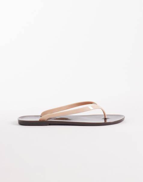 ASOS DESIGN - Foxton - Tongs en plastique - Chocolat et blush - view 1
