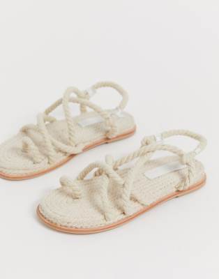 slip on rope sandal
