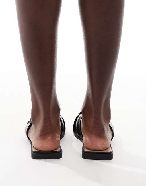 ASOS DESIGN Foxy hardware slider in black, 3 of 4