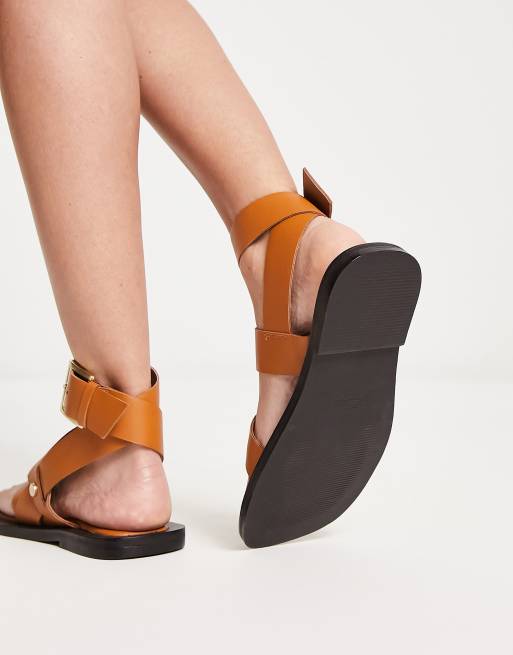 Asos tan cheap flat sandals