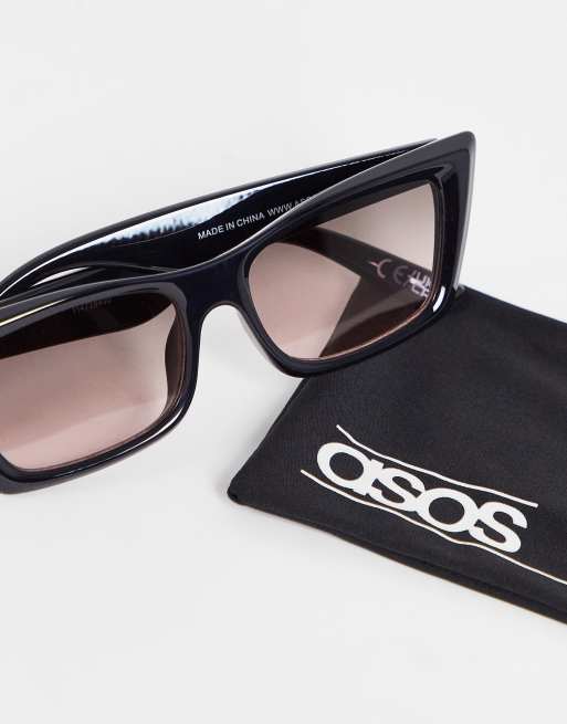 Asos cat eye sunglasses with store square frame