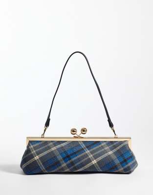 Asos Design Frame Shoulder Bag In Blue