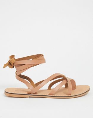 strappy leather sandals