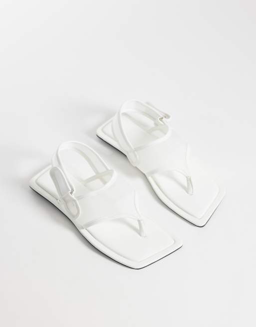 ASOS DESIGN - Francine - Hvide sandaler i mesh med hælrem, 2 af 4