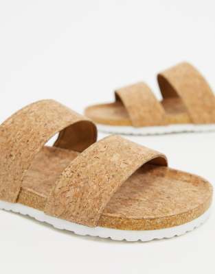 2 strap cork sandals