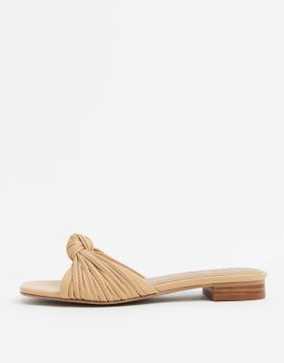 knotted mule sandal