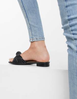 knotted mule sandal