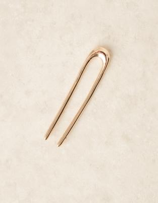 french hair pin in gold tone