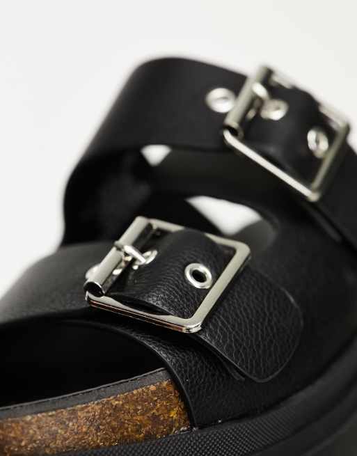 ASOS DESIGN - Fresno - Sandales plates chunky à finitions métalliques, 4 de 4