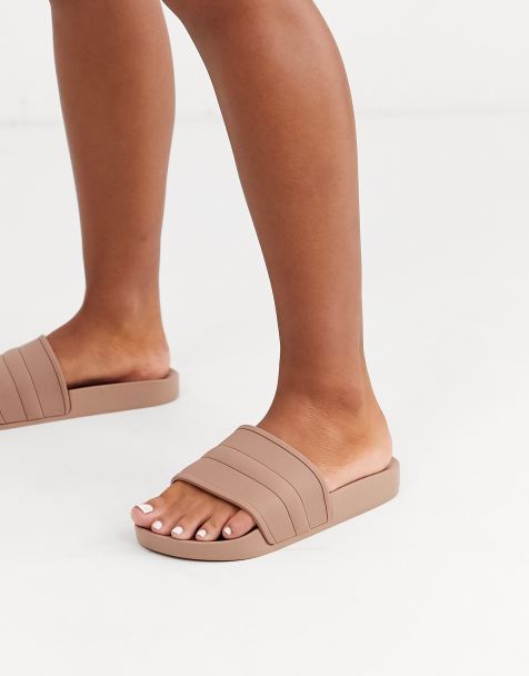 ASOS DESIGN - Freya - Chaussons de piscine - Beige