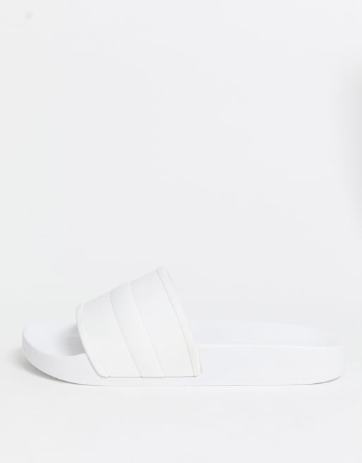 ASOS DESIGN Freya pool slider in white ASOS