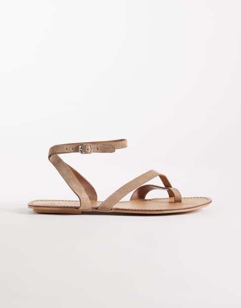 ASOS DESIGN – Friction – Brungrå sandaler i mocka - view 1