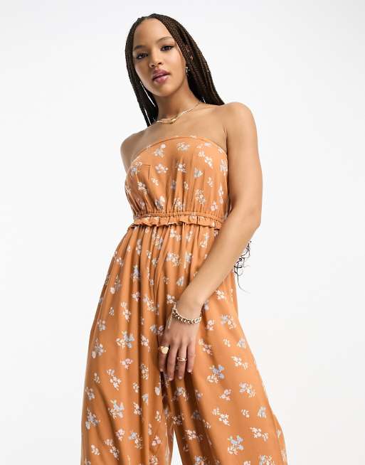 Frill store bandeau jumpsuit