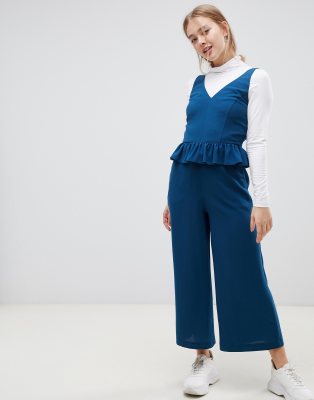 frill hem jumpsuit