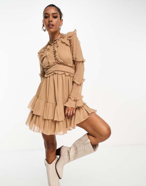 Asos cheap frill dress