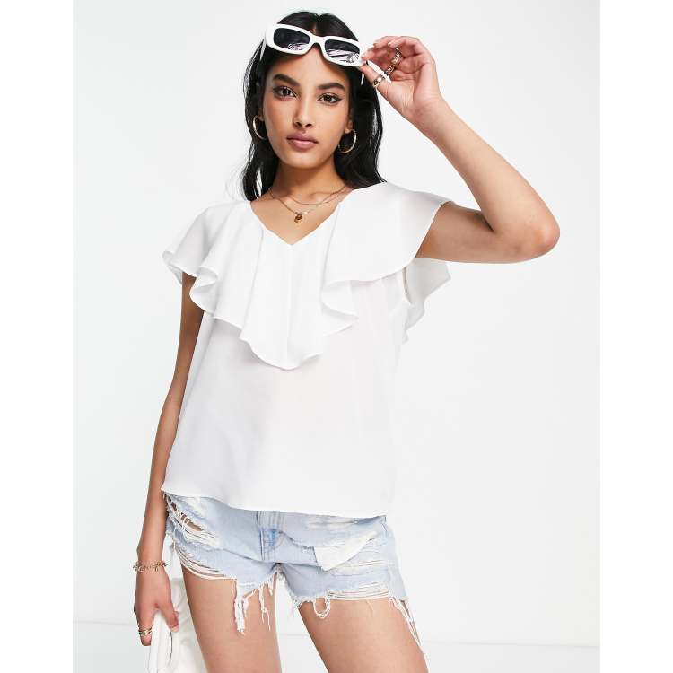 Asos frill sale top