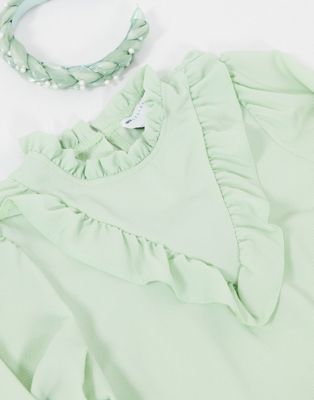 asos mint green dress
